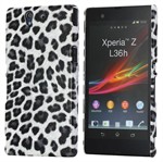 Design Cover til Xperia Z - Leopard (Hvid)